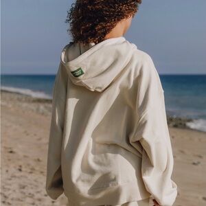 Daily Drills Cream Hooded Sweatshirt & shorts